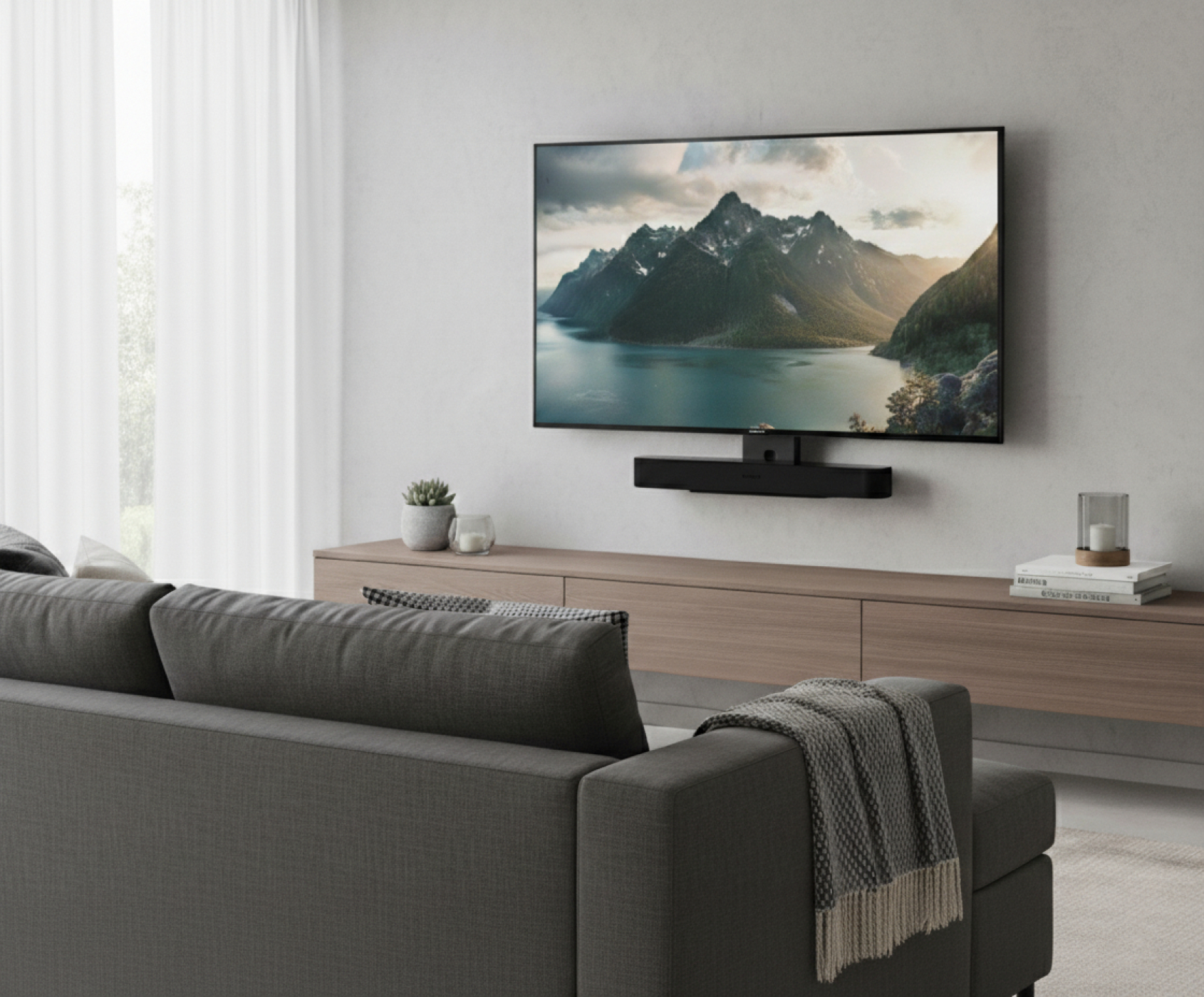 Support TV compatible avec barre de son Sonos Beam - montage Sonos Beam sous TV - VDD World FR Support TV compatible avec barre de son Sonos Beam - montage Sonos Beam sous TV - VDD World FR