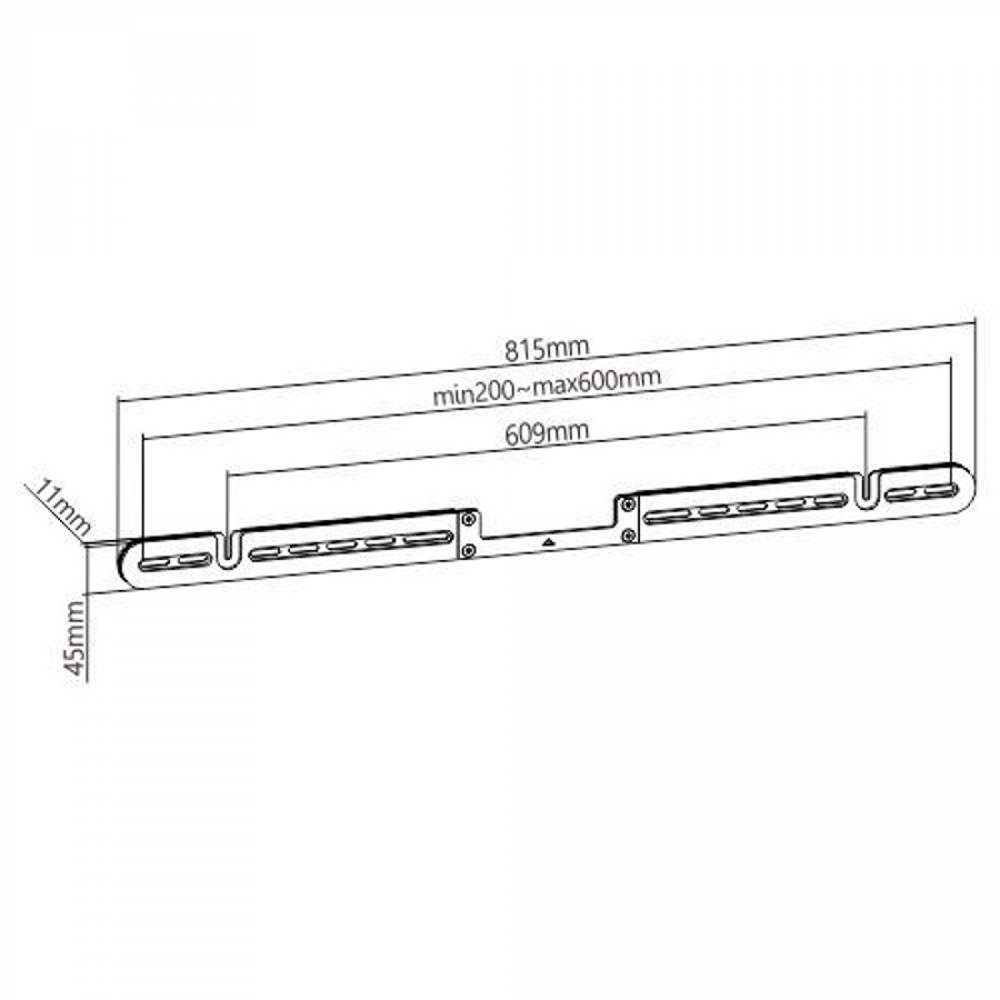 Support mural pour barre compatible avec son Sonos® Arc - support mural - VDD World FR Support mural pour barre compatible avec son Sonos® Arc - support mural - VDD World FR