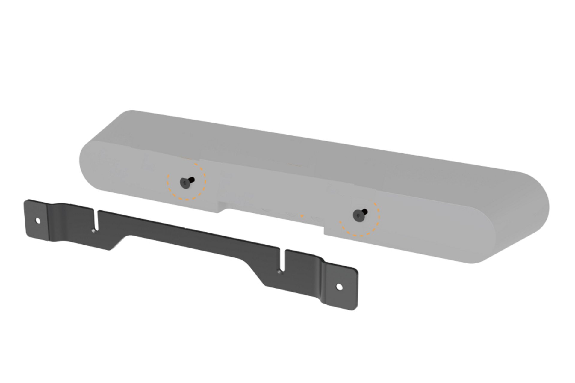 VDD Support mural pour barre de son compatible avec Sonos Ray - montage mural