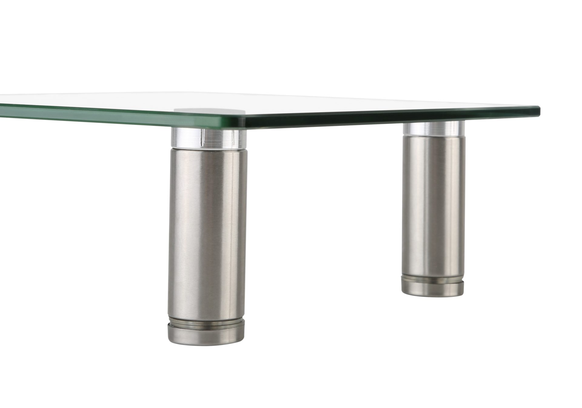 Écran de moniteur en verre aluminium réglable en hauteur - VDD World FR Écran de moniteur en verre aluminium réglable en hauteur - VDD World FR