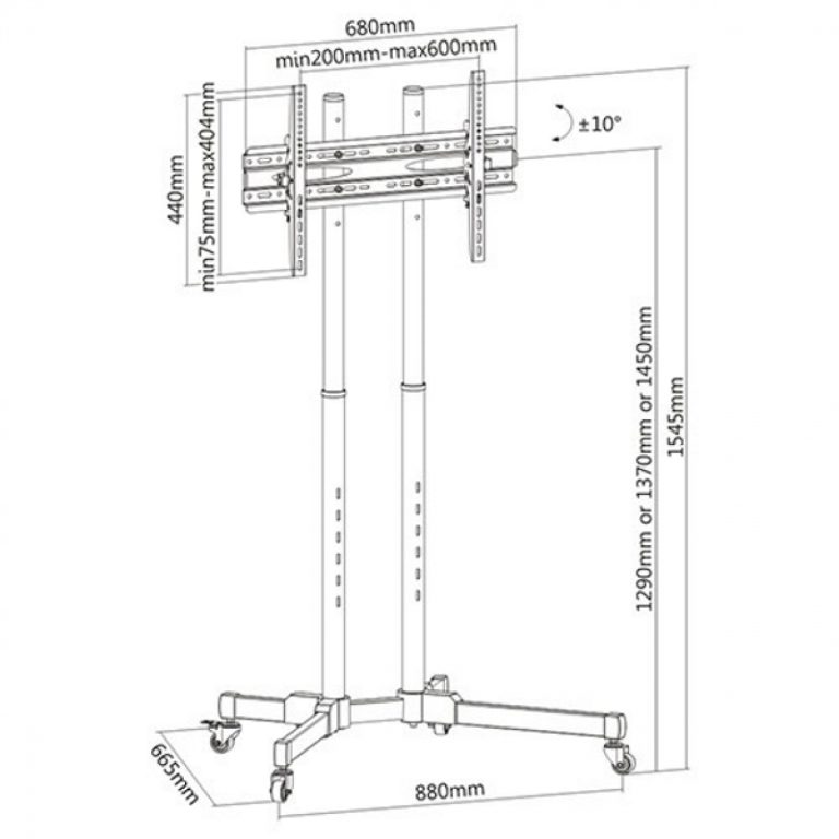 Conception de chevalet de studio de trépied de support de plancher de TV - VDD World FR