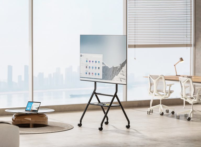 VDD TV Stand - TV Tripod - TV Foot - Monitor Stand - Mobile et réglable en hauteur de 125 à 140 cm - image alternative