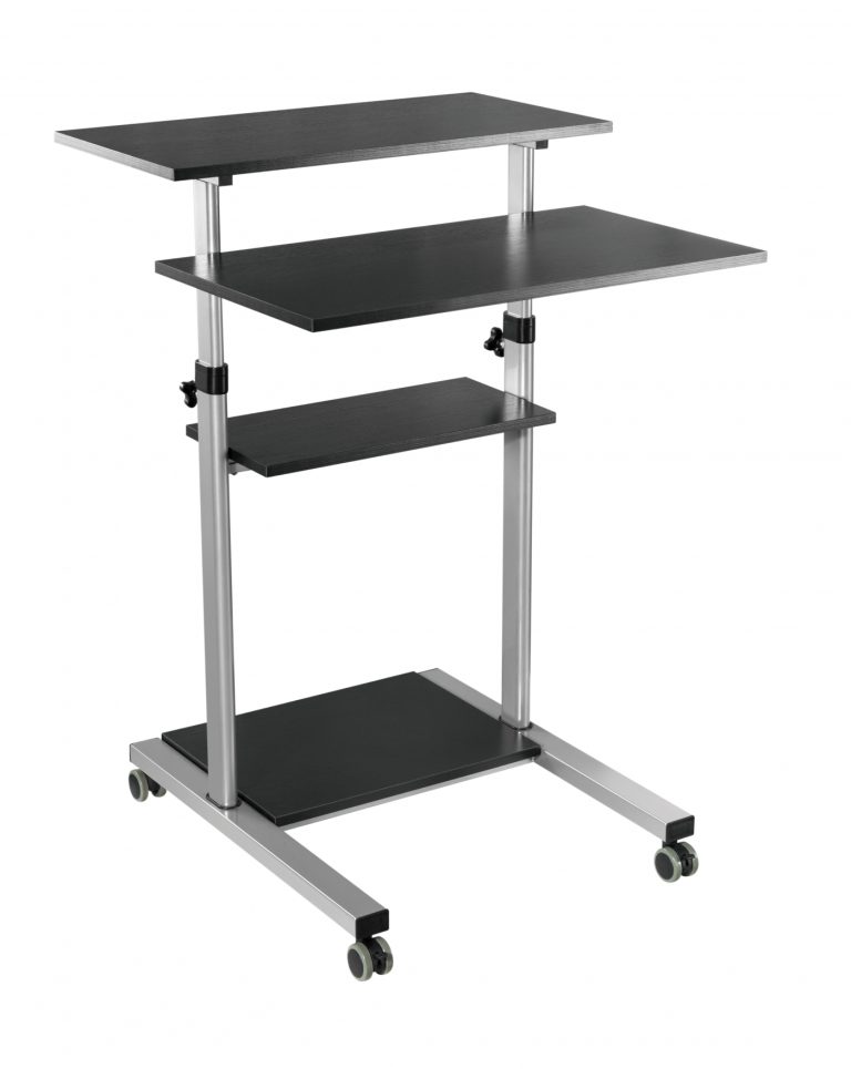 Bureau assis debout table d'ordinateur portable poste de travail - lutrin lutrin - mobile