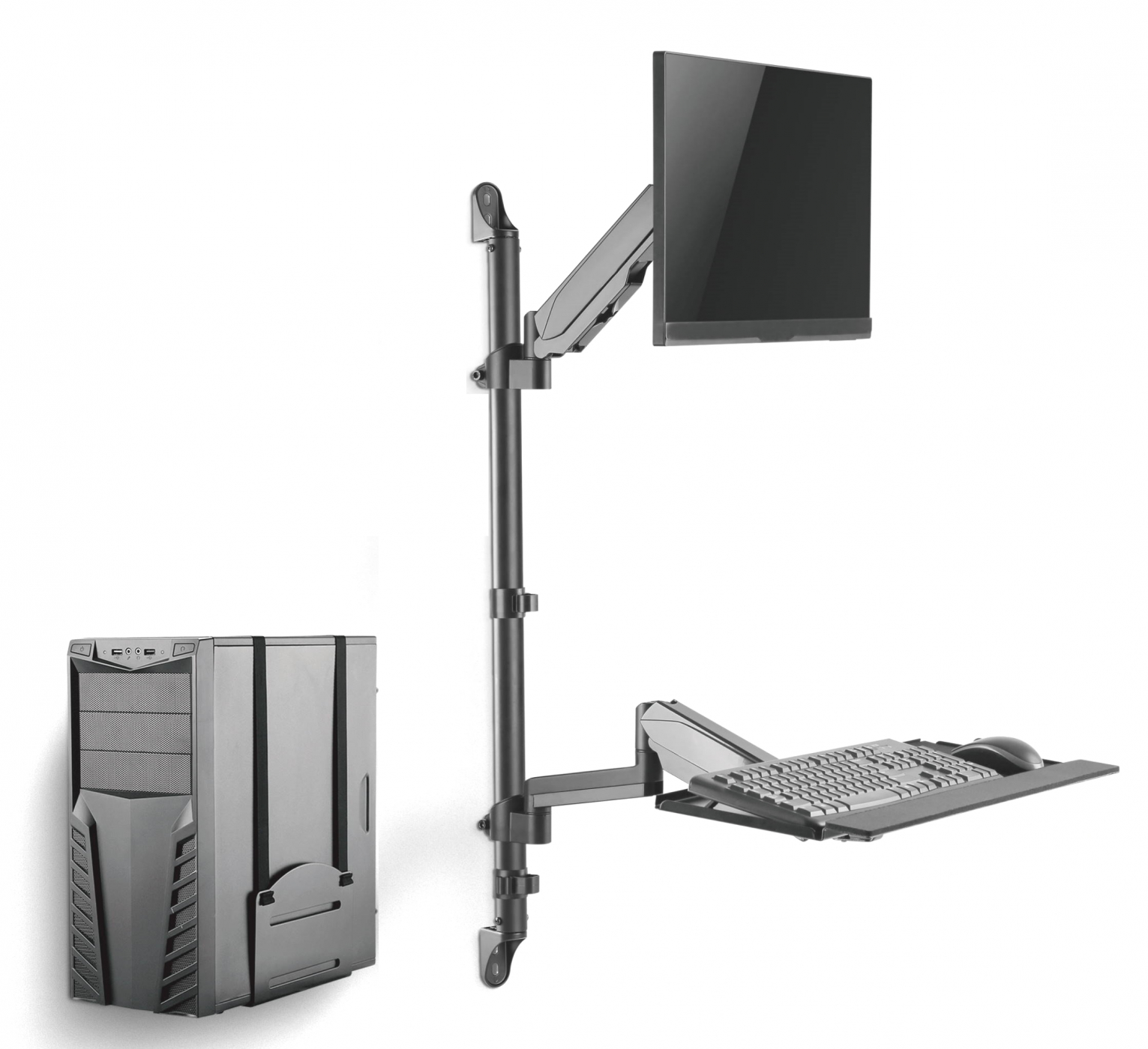 Support mural pour poste de travail assis - support pour moniteur Support mural pour clavier - poste - VDD World FR Support mural pour poste de travail assis - support pour moniteur Support mural pour clavier - poste - VDD World FR