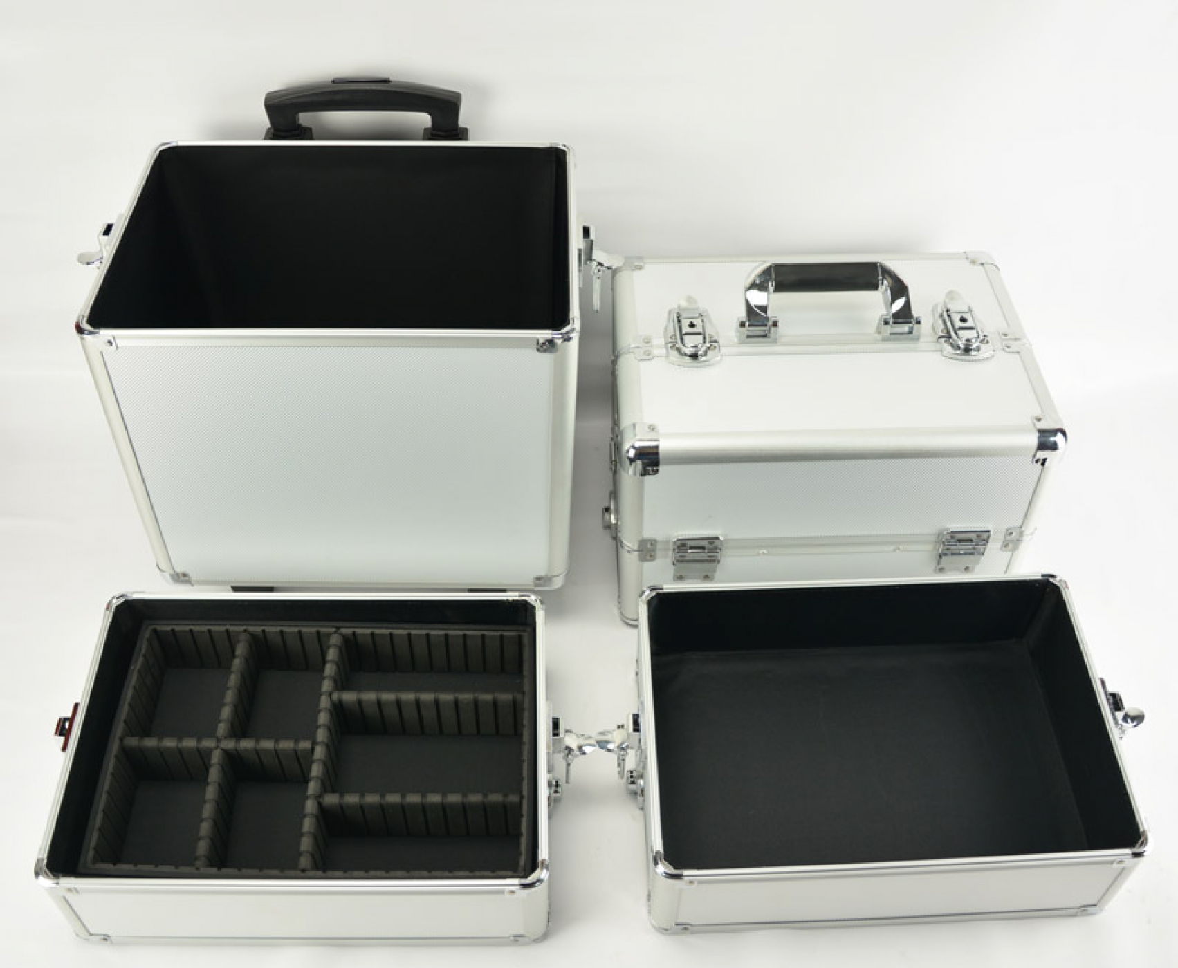 Maquillage Maquillage Valise Cosmétique Chariot Coiffure Beauty Case 4 en 1 Argent - VDD World FR Maquillage Maquillage Valise Cosmétique Chariot Coiffure Beauty Case 4 en 1 Argent - VDD World FR