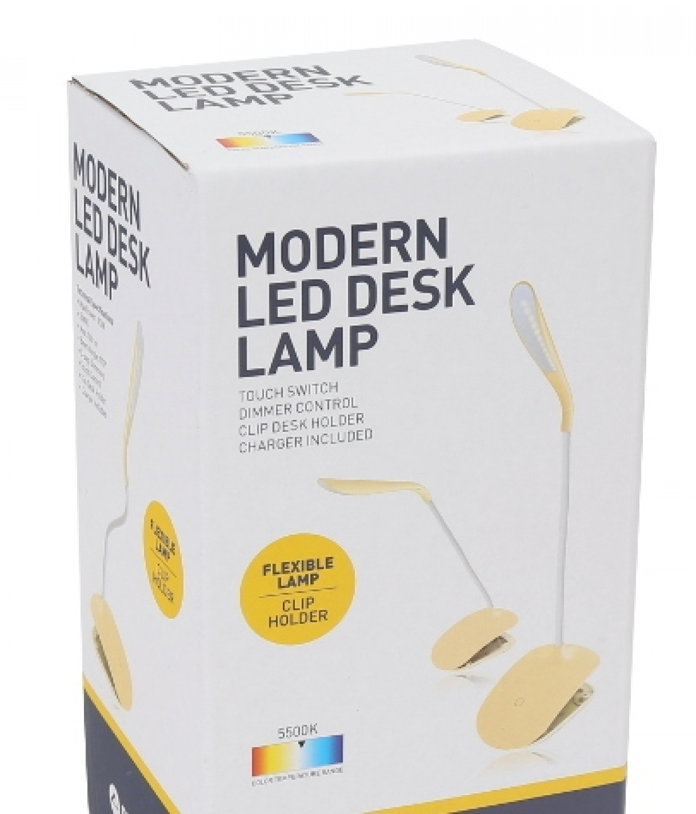 VDD Lampe de bureau à LED avec variateur tactile, couleur jaune VDD Lampe de bureau à LED avec variateur tactile, couleur jaune