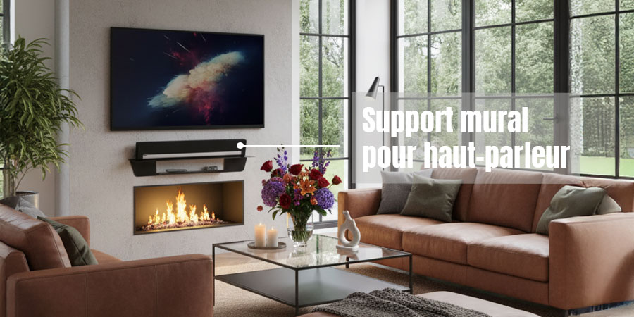 Support mural pour haut-parleur