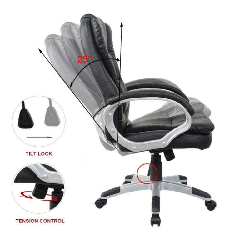 Chaise de bureau chaise de direction design de luxe ergonomique rembourrage extra épais - image alternative