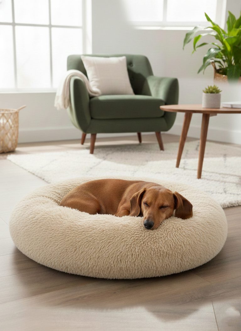 Panier pour chien - lit pour chien - panier pour chien beignet - 80cm - image alternative