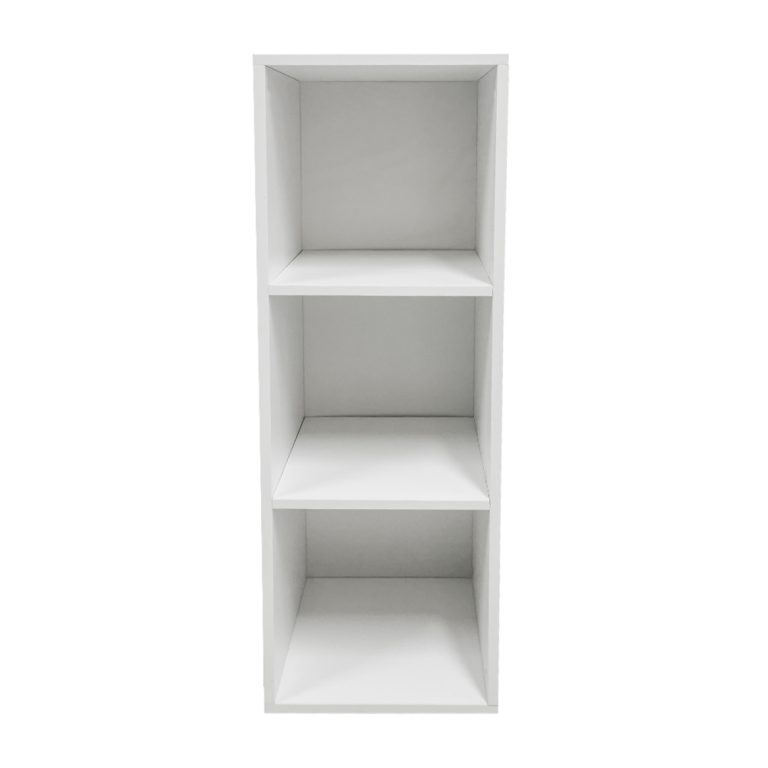 Armoire à compartiments Armoire de rangement à 3 compartiments ouverts Vakkie - blanc