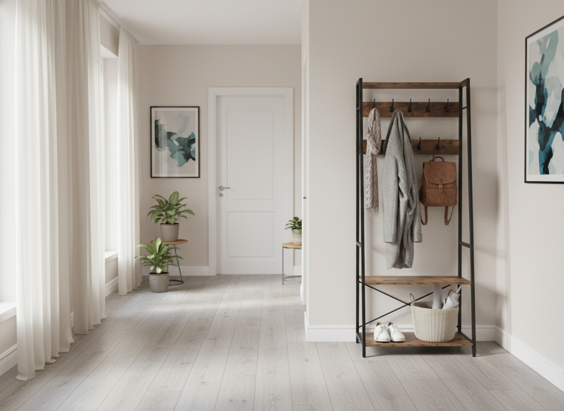 Porte-manteau industriel avec banc et étagère à chaussures – Cool et élégant ! - VDD World FR Porte-manteau industriel avec banc et étagère à chaussures – Cool et élégant ! - VDD World FR