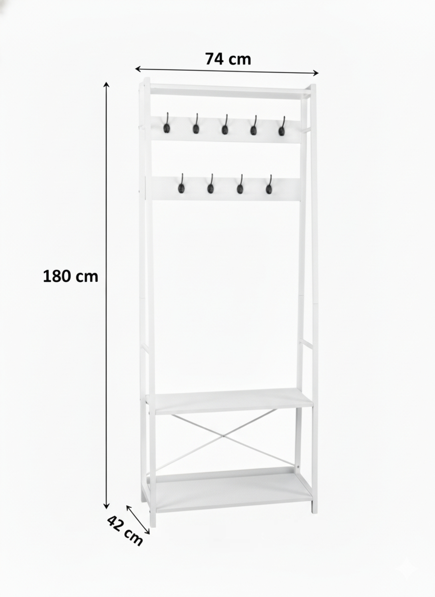 Élégant porte-manteau blanc avec banc et étagère à chaussures – Gain de place et élégant ! - VDD World FR Élégant porte-manteau blanc avec banc et étagère à chaussures – Gain de place et élégant ! - VDD World FR