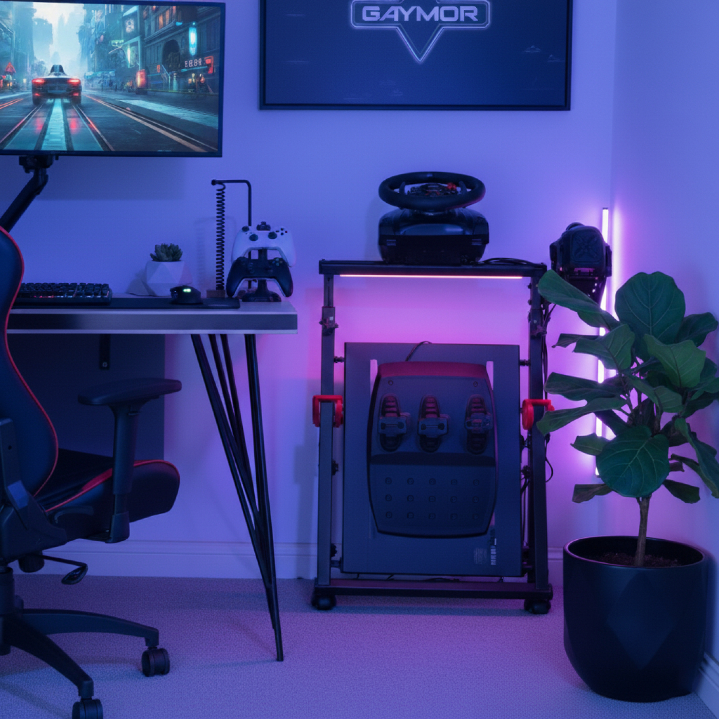VDD Compatible avec Logitech & Fanatec - Support de roue - Support de volant de course - VDD World FR VDD Compatible avec Logitech & Fanatec - Support de roue - Support de volant de course - VDD World FR