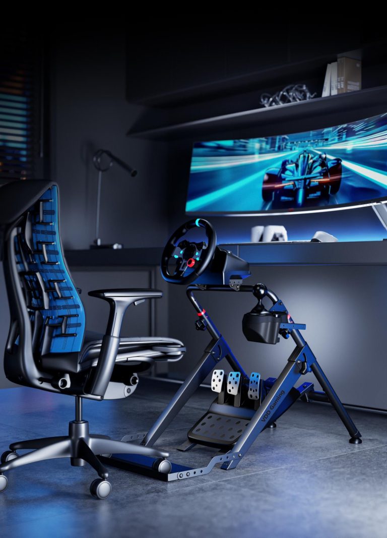 VDD - Sim racing - Support pour volant - Volant de course standard - Cockpit de sim racing - image alternative