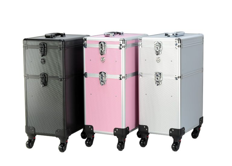 Maquillage Maquillage Valise Cosmétique Chariot Coiffure Beauty Case 4 en 1 Rose - image alternative