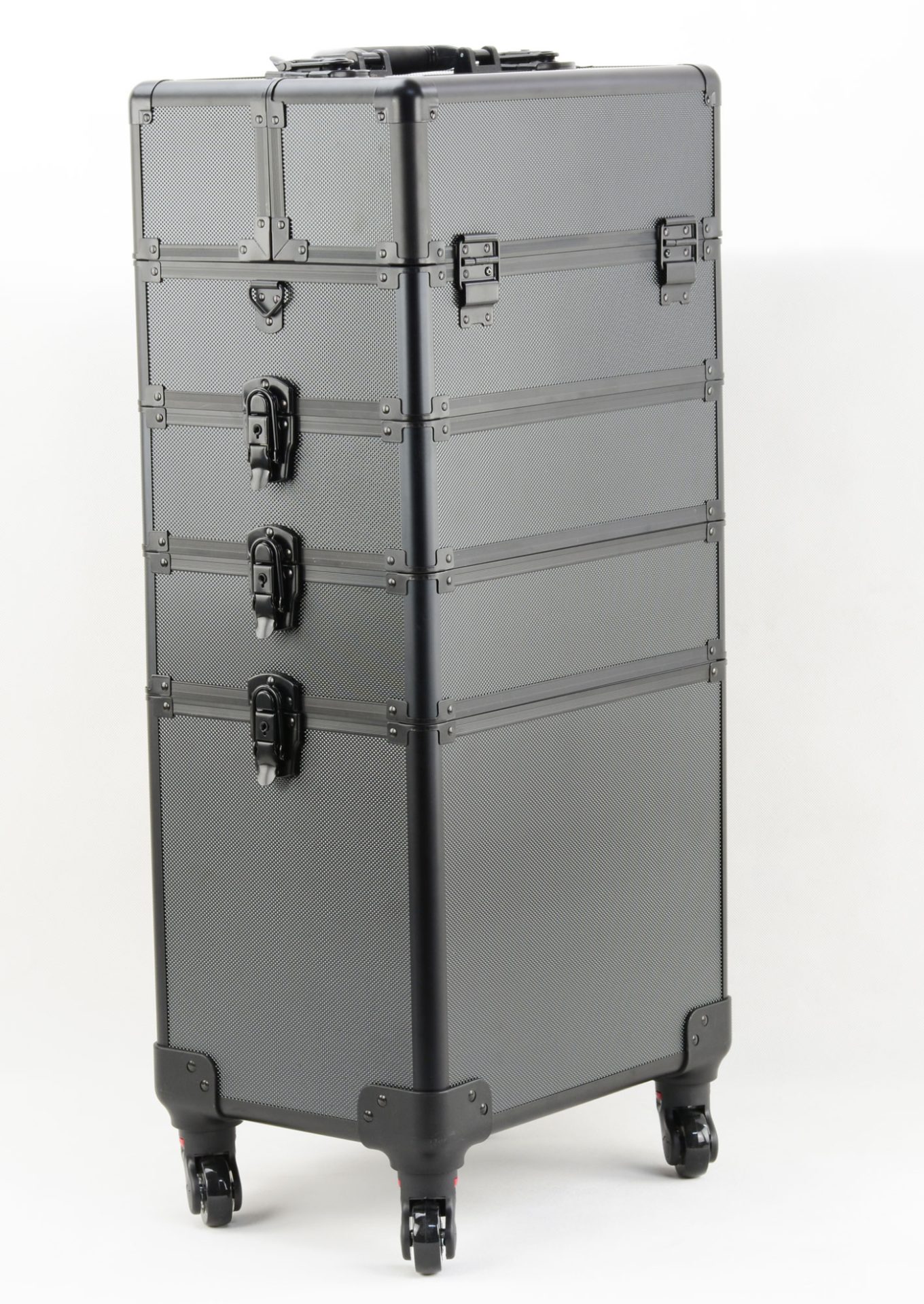 Valise maquillage cosmétique chariot de coiffure trousse de beauté 4 en 1 noir - VDD World FR Valise maquillage cosmétique chariot de coiffure trousse de beauté 4 en 1 noir - VDD World FR
