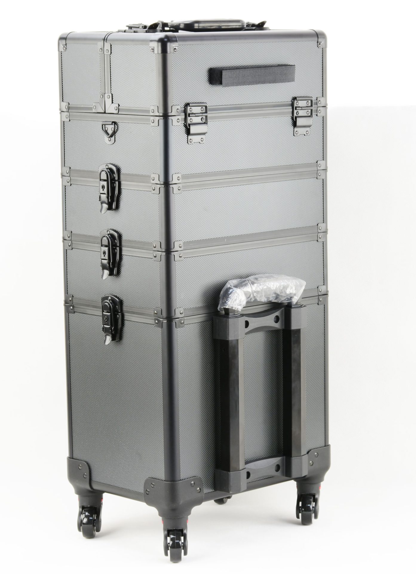 Valise maquillage cosmétique chariot de coiffure trousse de beauté 4 en 1 noir - VDD World FR Valise maquillage cosmétique chariot de coiffure trousse de beauté 4 en 1 noir - VDD World FR