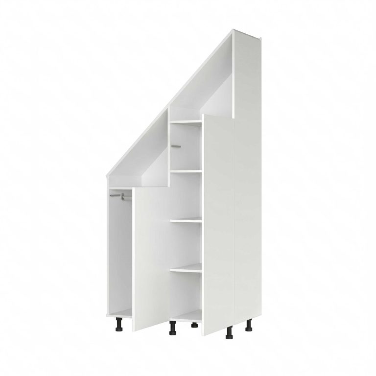 VDD - Armoire à compartiments - Armoire murale inclinée - Armoire murale - Blanche