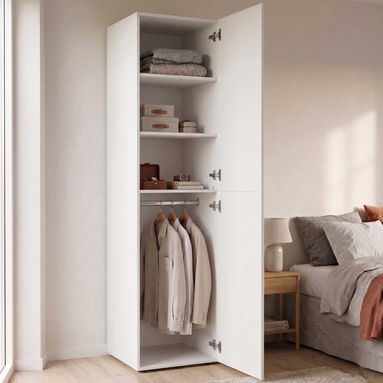 VDD - Armoire - Armoire blanche - Armoire à vêtements - Armoires de chambre à coucher - Blanc - image alternative