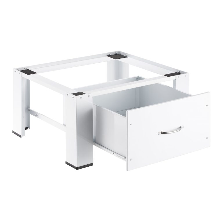 VDD - Rehausseur pour lave-linge - meuble à poser avec tiroir de rangement - charge maximale 250 kg