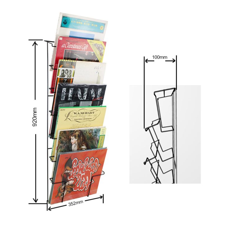 VDD - Étagère murale pour vinyles - Rangement pour vinyles - Étagère pour vinyles - Fixation murale - image alternative