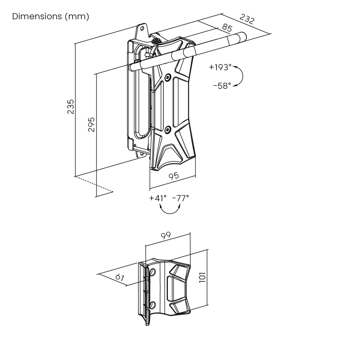 VDD - Système de suspension pour vélos - Porte-vélos - Support mural pour vélos - Noir - VDD World FR VDD - Système de suspension pour vélos - Porte-vélos - Support mural pour vélos - Noir - VDD World FR