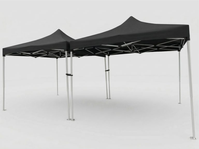 VDD - Tente de réception Easy Up - Tente de fête - Pliable et portable - Tente événementielle - Noir