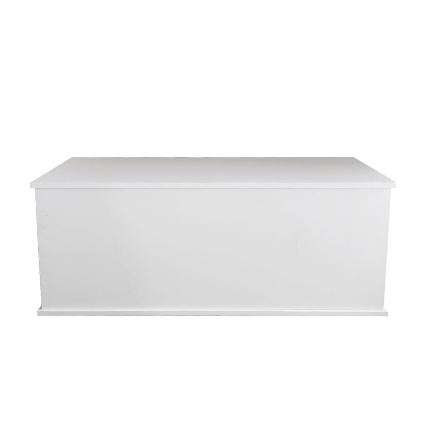 Coffre de rangement bois - coffre à jouets - coffre à couvertures - largeur 100 cm - blanc - image alternative