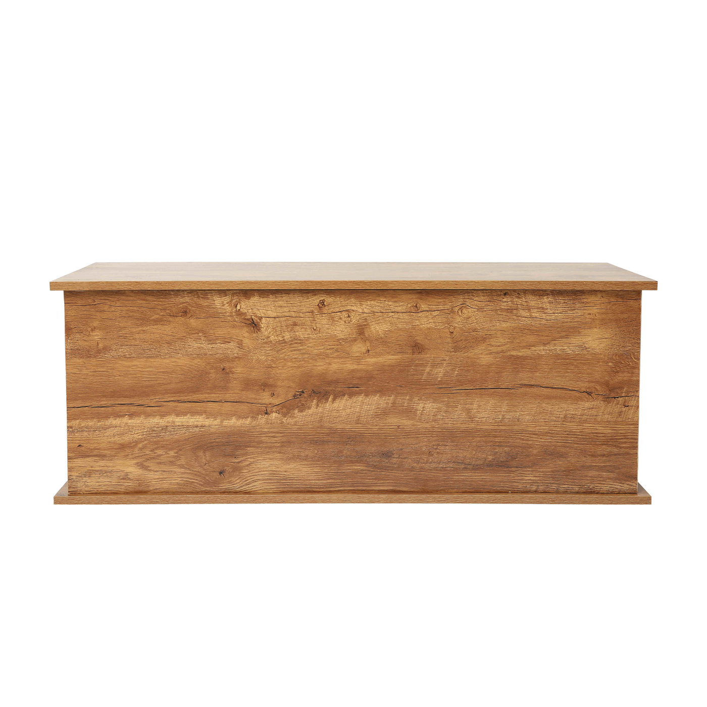 Boîte de rangement - coffre à jouets - boîte à couvertures - largeur 100 cm - marron vintage - image alternative