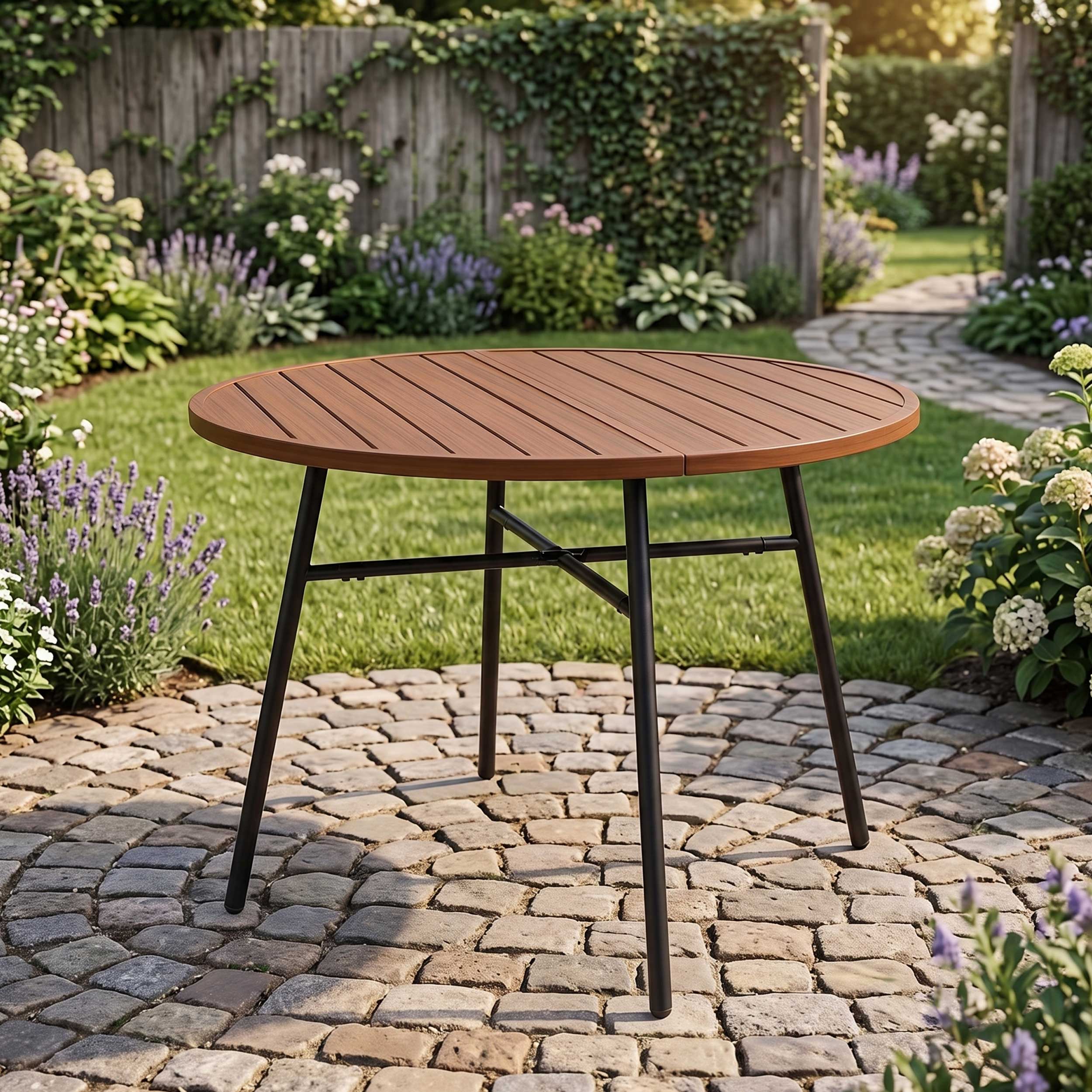 VDD – Table de jardin – Table d'extérieur – Table ronde – Aluminium – 100 x 73,5 cm - VDD World FR VDD – Table de jardin – Table d'extérieur – Table ronde – Aluminium – 100 x 73,5 cm - VDD World FR