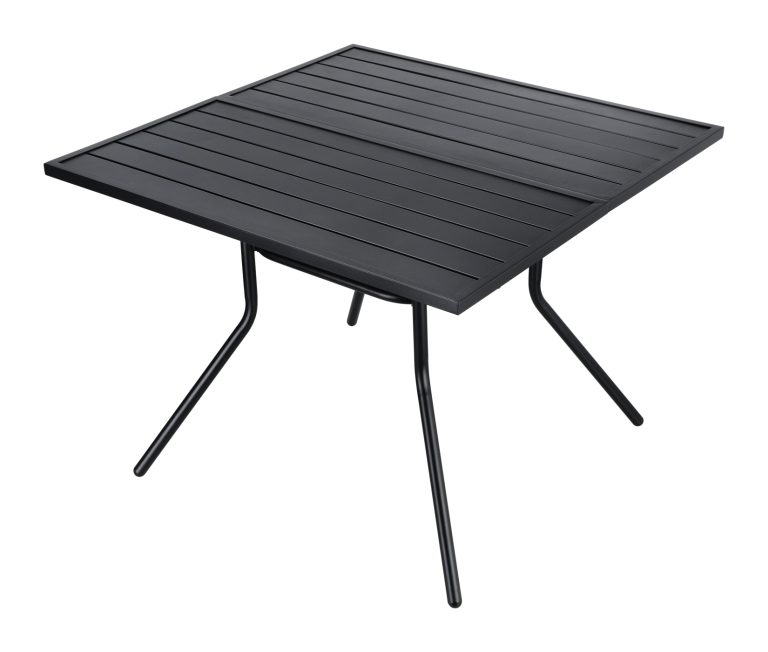 VDD – Table de jardin – Table d'extérieur – Table en aluminium – 100 x 73,5 cm