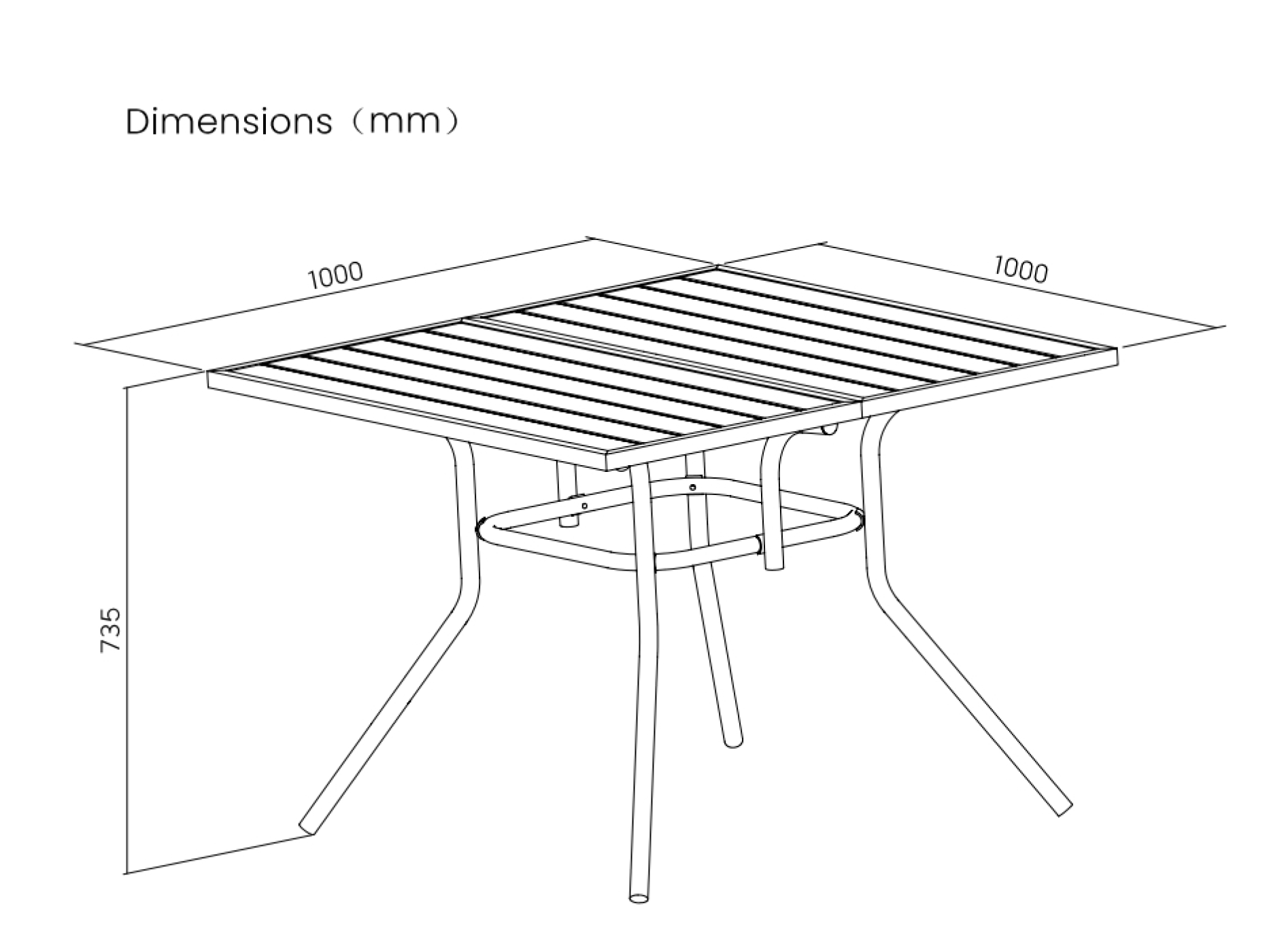 VDD – Table de jardin – Table d'extérieur – Table en aluminium – 100 x 73,5 cm - VDD World FR VDD – Table de jardin – Table d'extérieur – Table en aluminium – 100 x 73,5 cm - VDD World FR