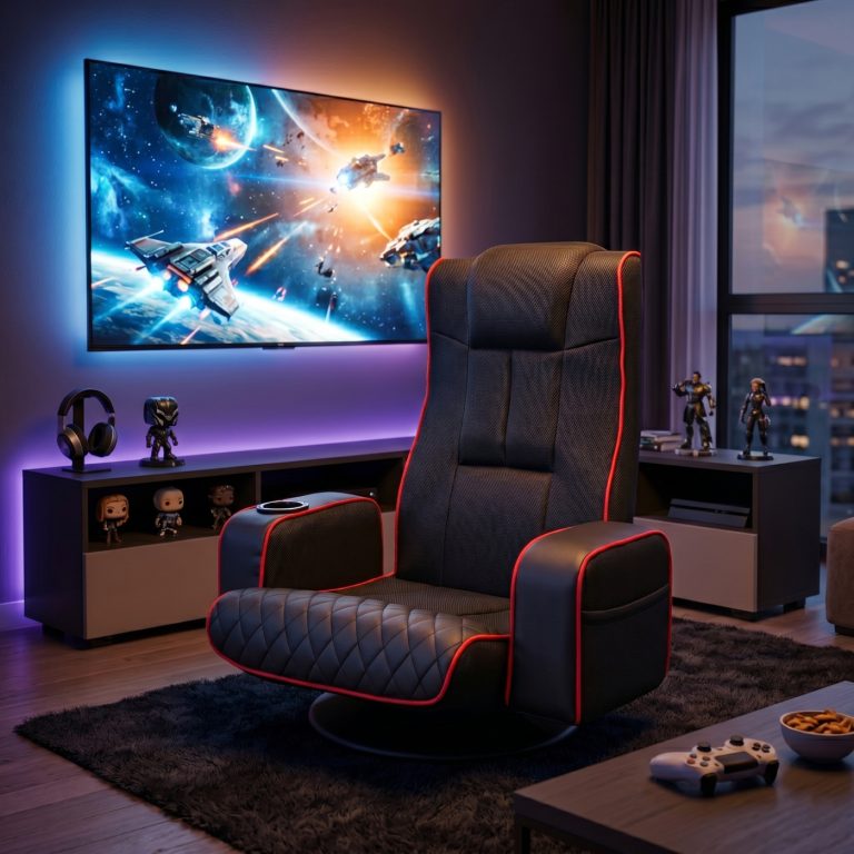 VDD Gaming - Fauteuil gaming - Fauteuil au sol - Fauteuil gaming noir/rouge - image alternative