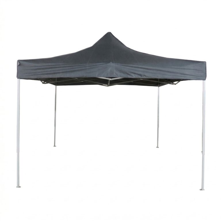 Tente de fête ANTHRACITE grise 3m x 3m pliable