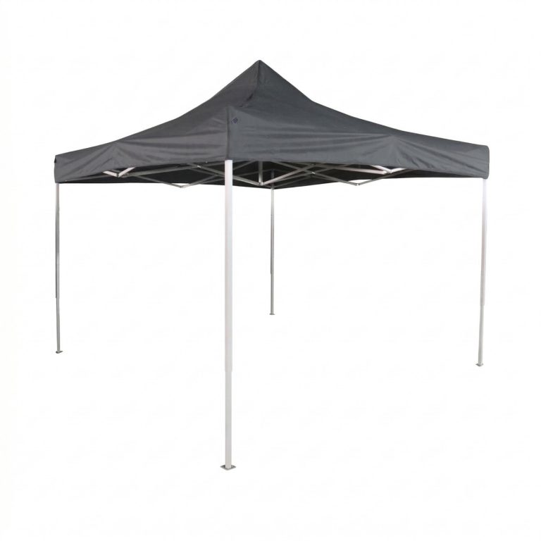 Tente de fête ANTHRACITE grise 3m x 3m pliable - image alternative