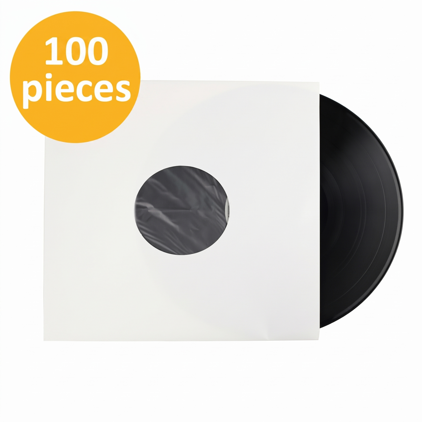 VDD - Pochettes en vinyle - Protège-disques en vinyle - Pochettes en papier - 100 pièces