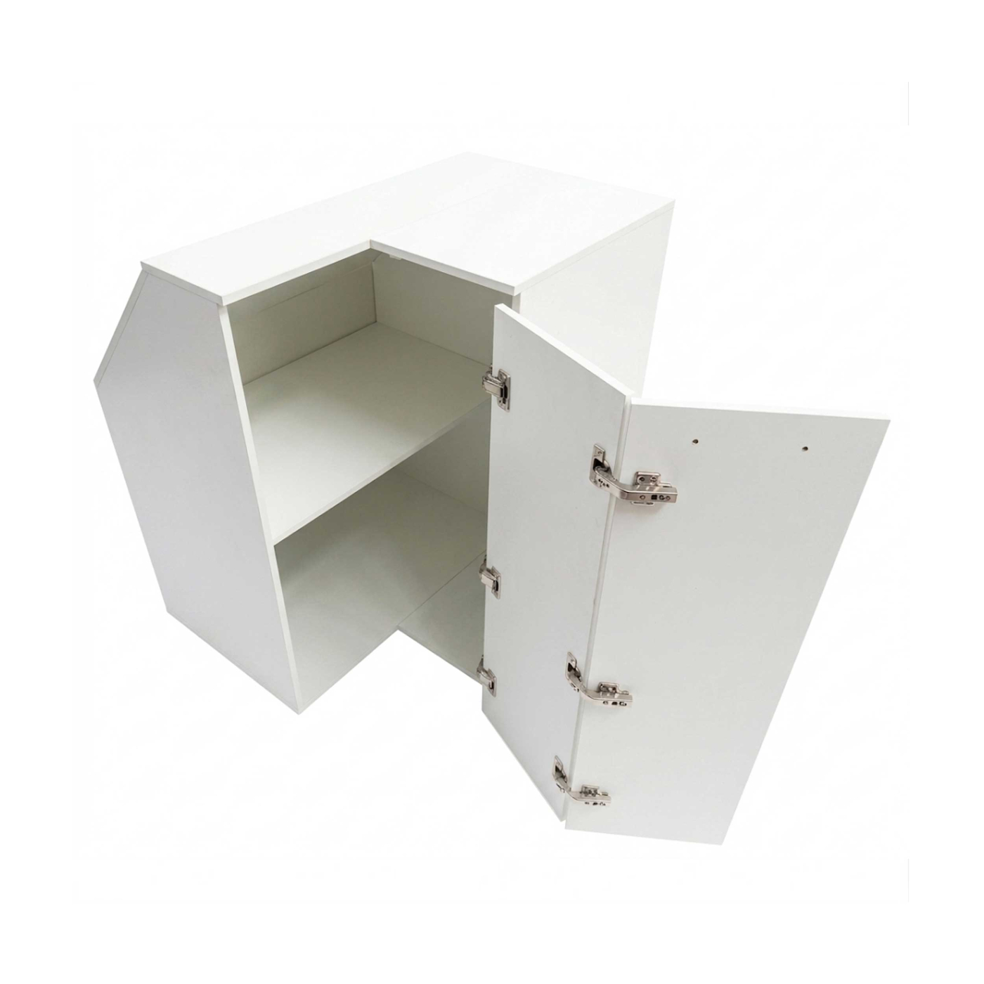 VDD - Armoire d'angle - Armoire de grenier - Armoire pour mur en pente - Blanc - coin gauche