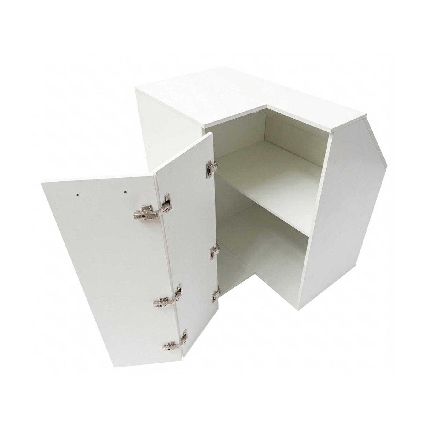 VDD - Armoire d'angle - Armoire de grenier - Armoire pour mur en pente - Blanche - Angle droit