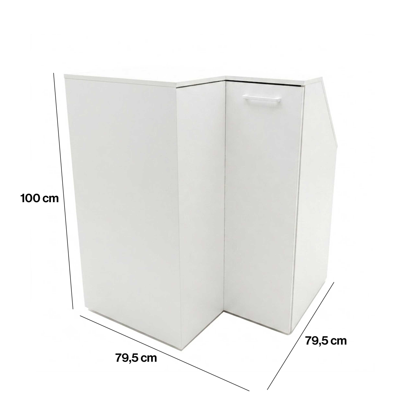 VDD - Armoire d'angle - Armoire de grenier - Armoire pour mur en pente - Blanche - Angle droit - VDD World FR VDD - Armoire d'angle - Armoire de grenier - Armoire pour mur en pente - Blanche - Angle droit - VDD World FR