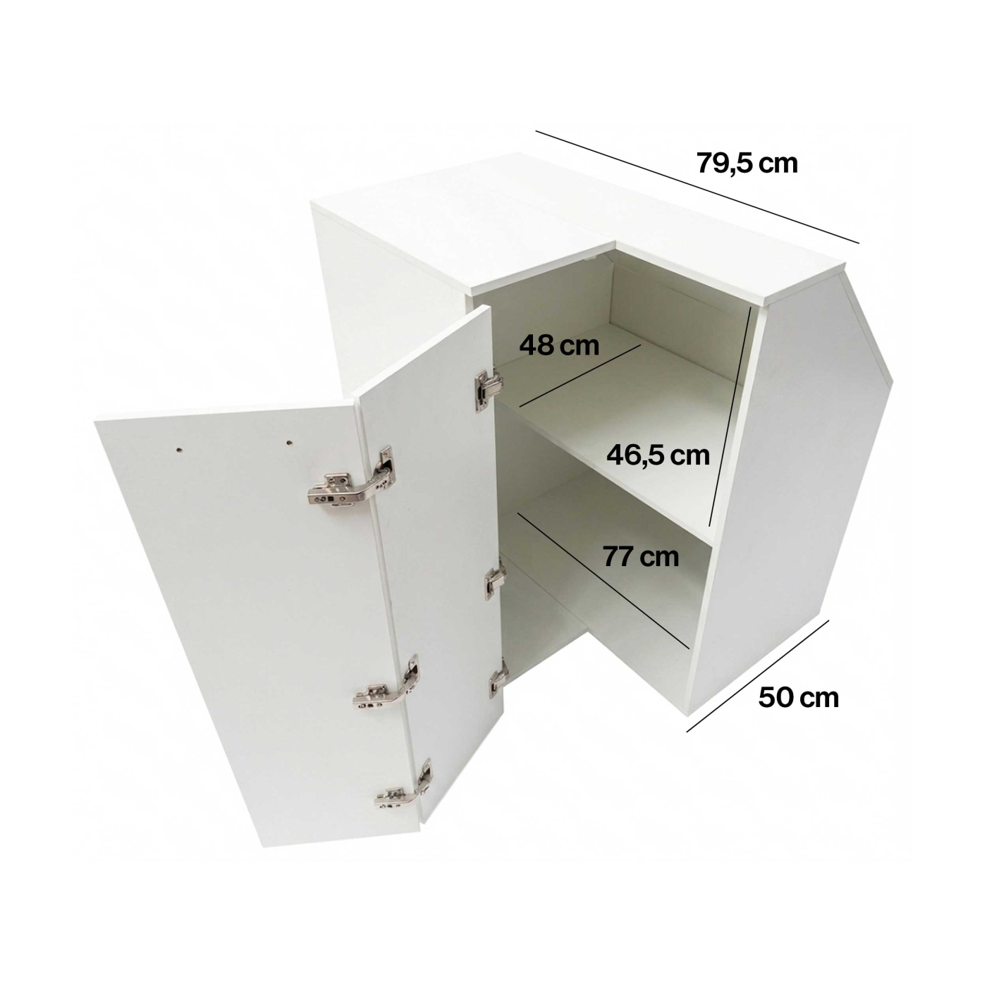 VDD - Armoire d'angle - Armoire de grenier - Armoire pour mur en pente - Blanche - Angle droit - VDD World FR VDD - Armoire d'angle - Armoire de grenier - Armoire pour mur en pente - Blanche - Angle droit - VDD World FR