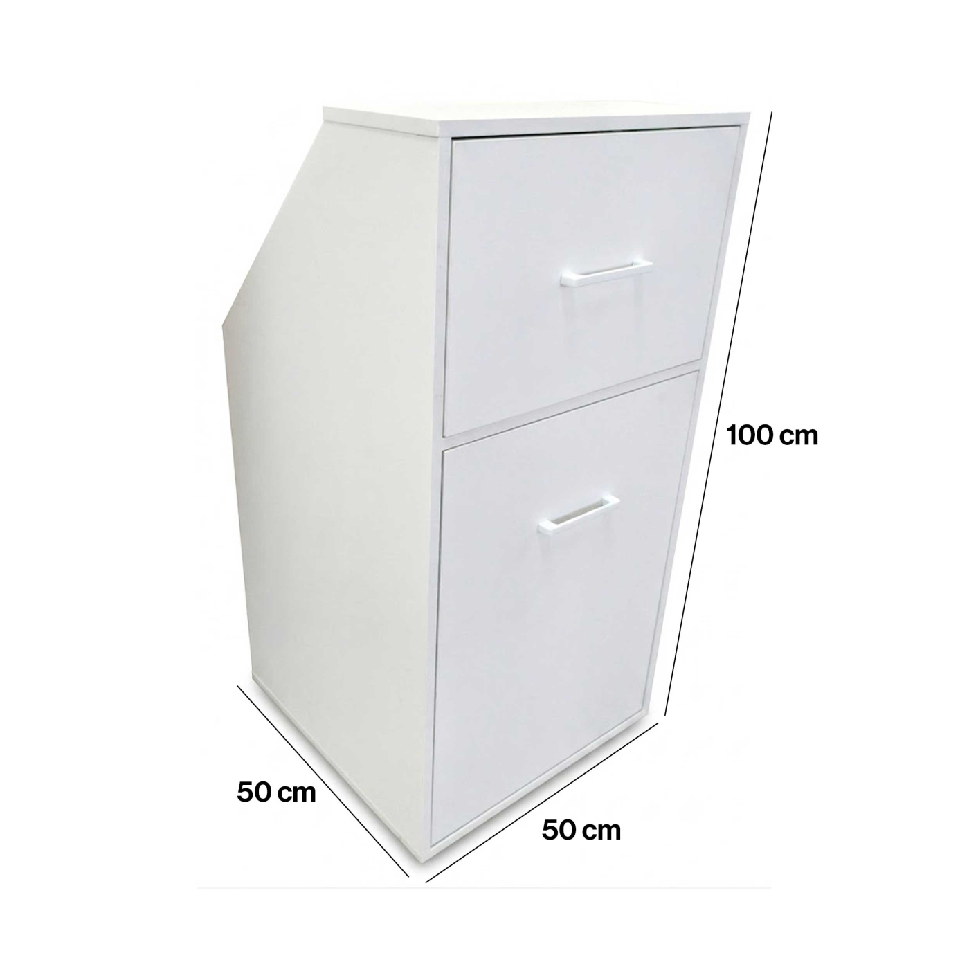 VDD - Armoire à parois inclinées - Armoire de grenier - Commode - Armoire de rangement - Blanc - VDD World FR VDD - Armoire à parois inclinées - Armoire de grenier - Commode - Armoire de rangement - Blanc - VDD World FR