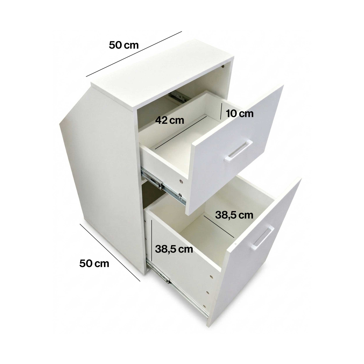 VDD - Armoire à parois inclinées - Armoire de grenier - Commode - Armoire de rangement - Blanc - VDD World FR VDD - Armoire à parois inclinées - Armoire de grenier - Commode - Armoire de rangement - Blanc - VDD World FR