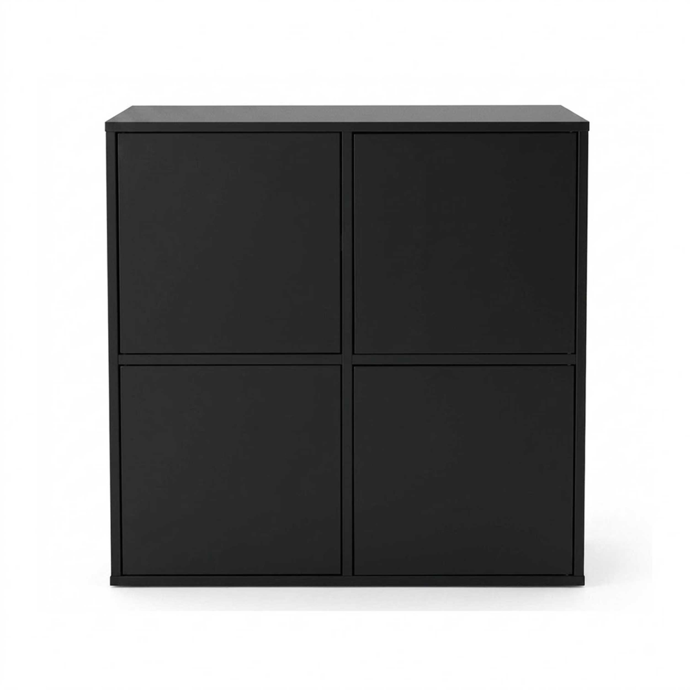 VDD - Meuble à vinyles - Meuble de rangement - Rangement pour vinyles - Noir