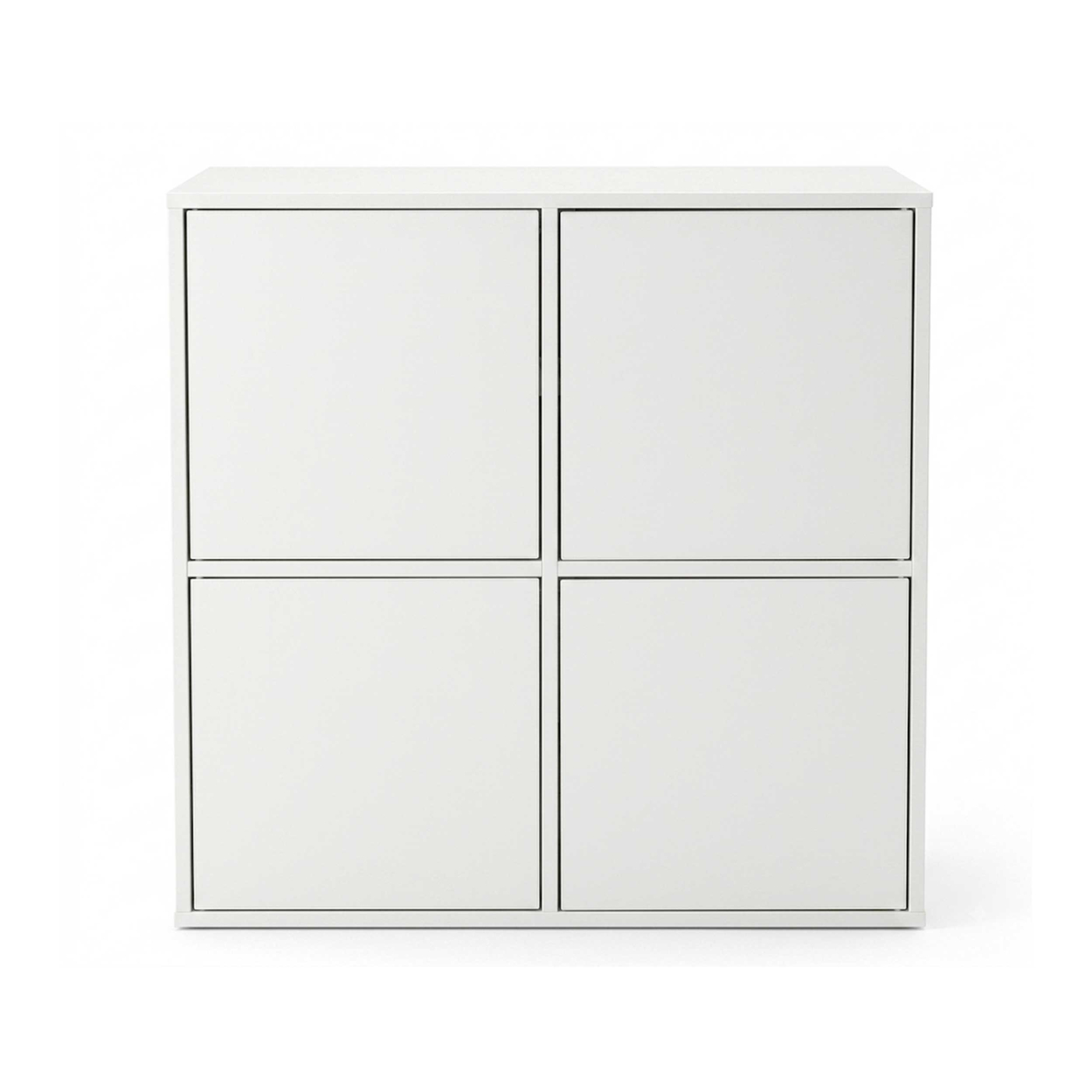 VDD - Meuble à vinyles - Meuble de rangement - Rangement pour vinyles - Blanc