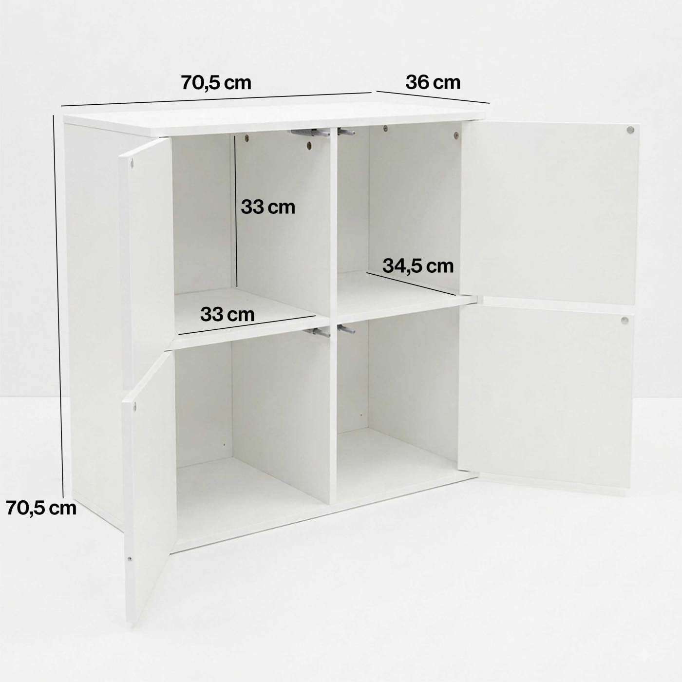VDD - Meuble à vinyles - Meuble de rangement - Rangement pour vinyles - Blanc - VDD World FR VDD - Meuble à vinyles - Meuble de rangement - Rangement pour vinyles - Blanc - VDD World FR