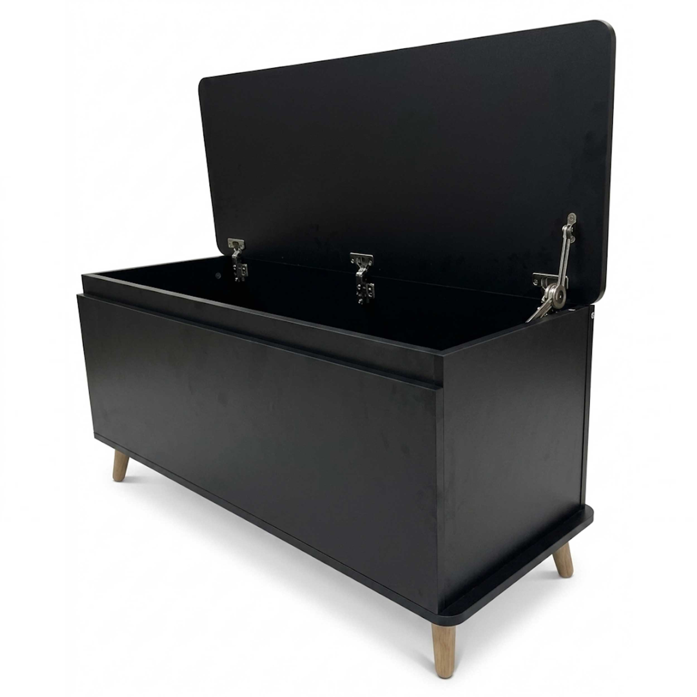 VDD - Coffre de rangement - Coffre à couvertures - Coffre à jouets - 100 x 40 x 48,5 - Noir - VDD World FR VDD - Coffre de rangement - Coffre à couvertures - Coffre à jouets - 100 x 40 x 48,5 - Noir - VDD World FR