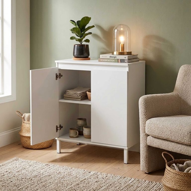 VDD - Armoire - Armoire de rangement - Meuble mural - 70 x 40 x 82,5 cm - Blanc - image alternative