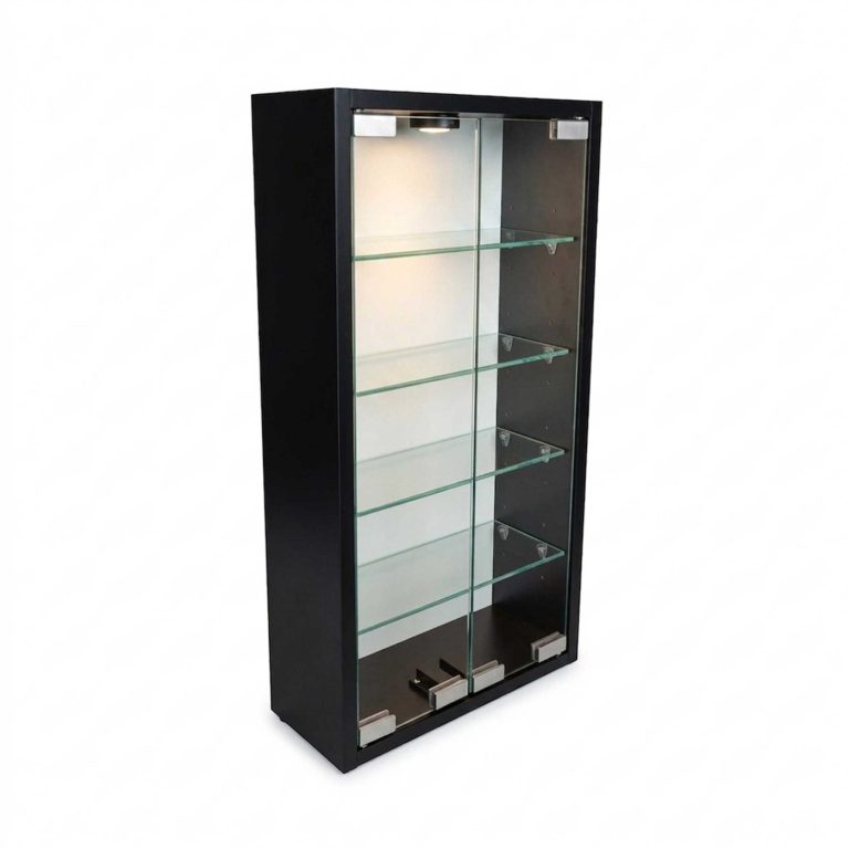 VDD - Vitrine - Meuble de présentation - Vitrine de collection à LED - Noir