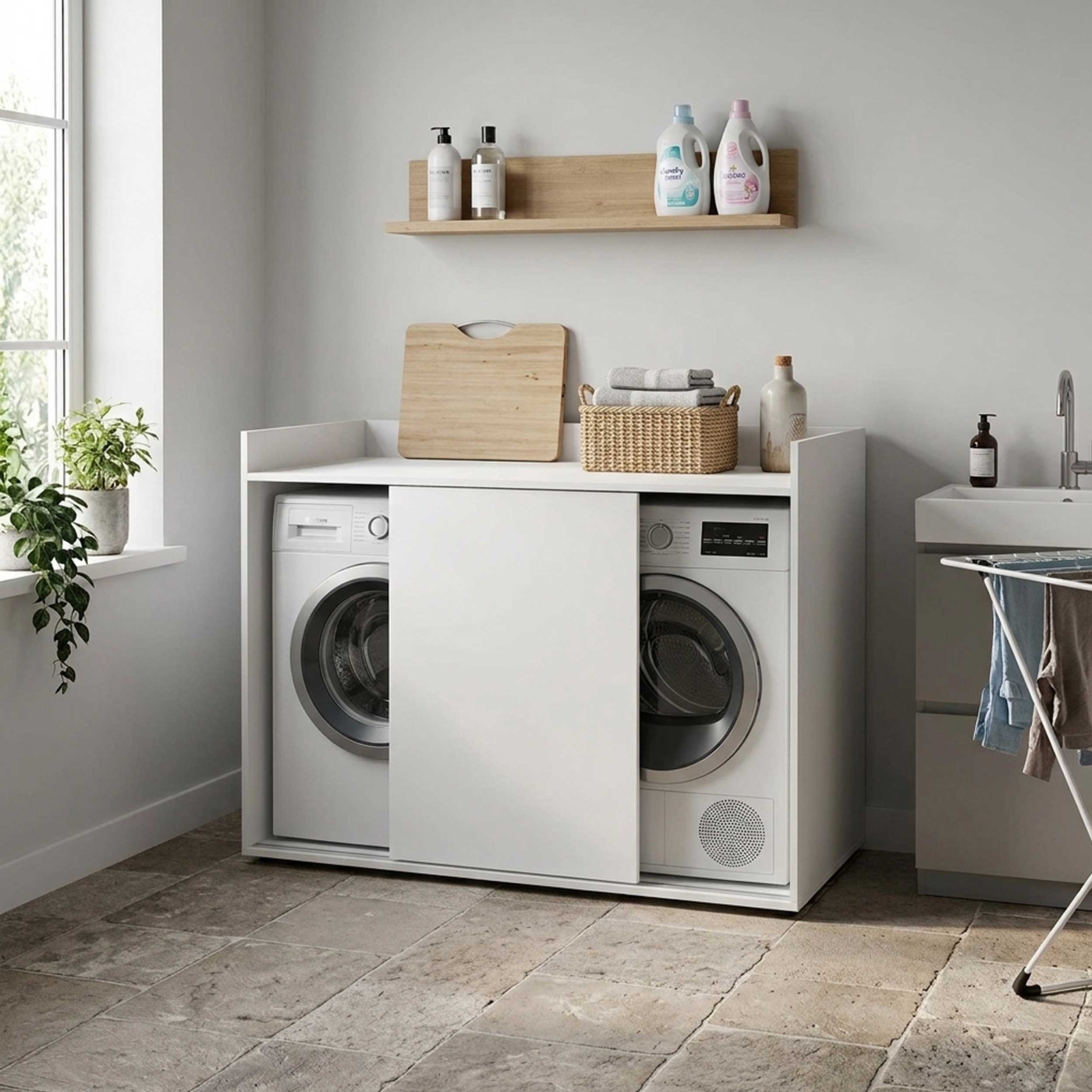 VDD - Meuble pour lave-linge - Armoire pour lave-linge - Meuble pour lave-linge - Blanc - VDD World FR VDD - Meuble pour lave-linge - Armoire pour lave-linge - Meuble pour lave-linge - Blanc - VDD World FR