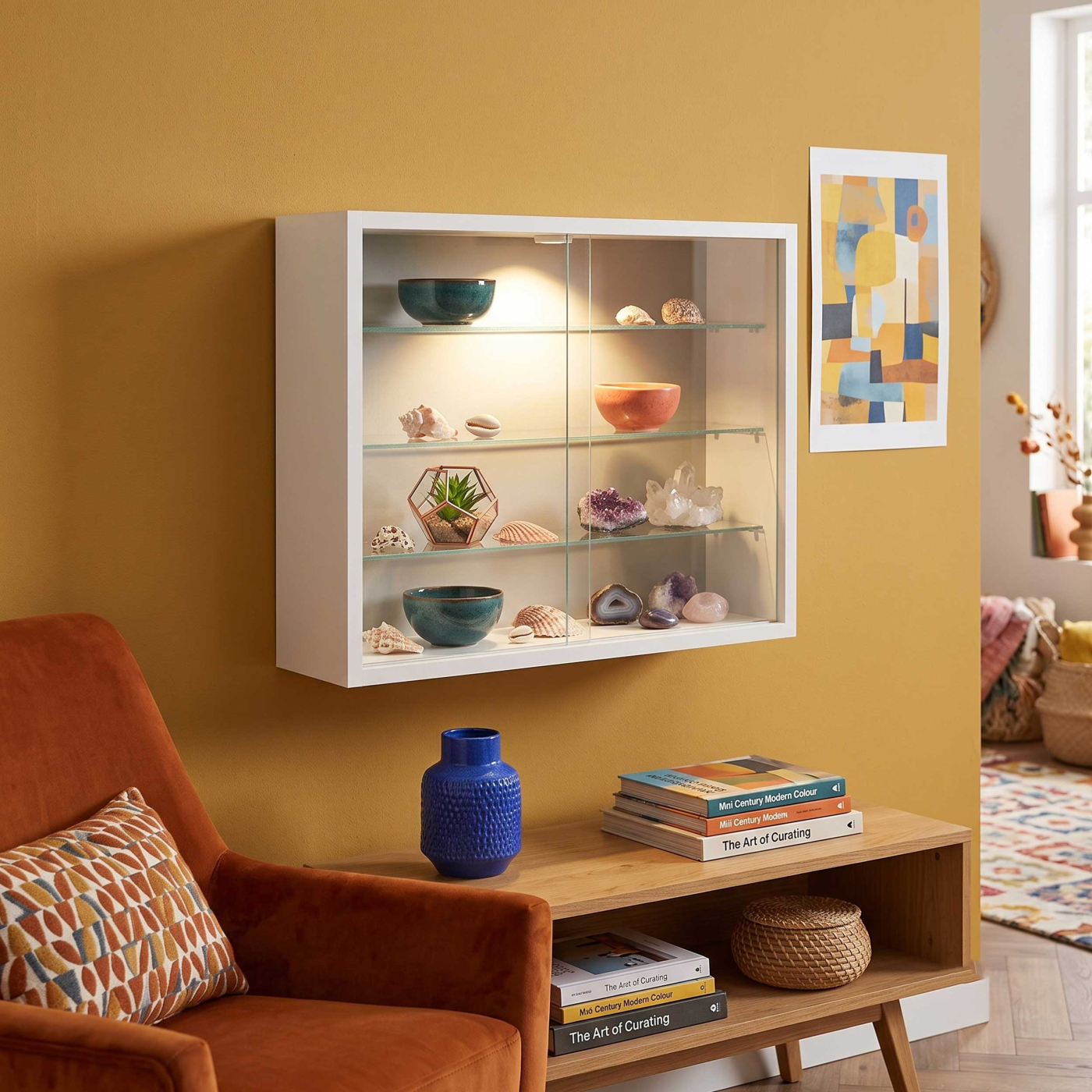 VDD – Vitrine avec verre – Vitrine avec éclairage LED – Petite vitrine – 50 x 12 x 40 cm – Blanc - VDD World FR VDD – Vitrine avec verre – Vitrine avec éclairage LED – Petite vitrine – 50 x 12 x 40 cm – Blanc - VDD World FR